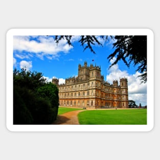 Highclere Castle Downton Abbey England United Kingdom Sticker